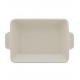 Refratário 23,5x15x5cm Porcelana Com Alça Basic Branco